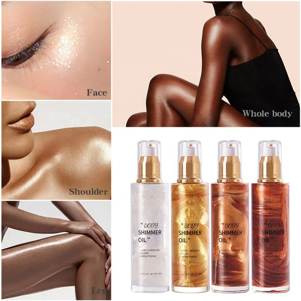 Golden Tan Oils Scents Cosmetic Glitter Glow Shimmer Body Oil