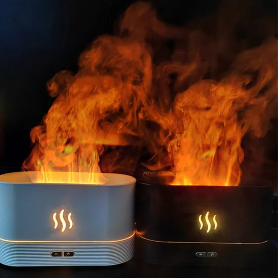 Hot Selling Flame Diffuser Air Humidifier USB Charge 3D Fire Flame Ultrasonic Cool Mist Essential Oil Flame Aroma Diffuser 