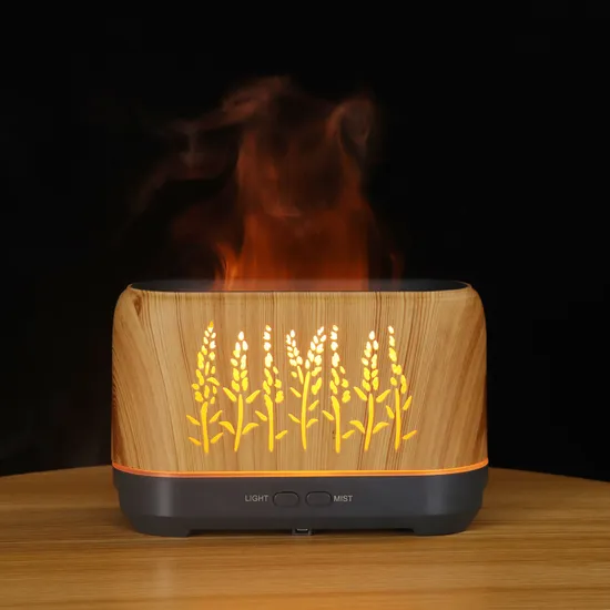 2025 Mini Flame Humidifier Air Purifier Cool Mist Ultrasonic Humidifier for Essential Oil Aromatherapy 
